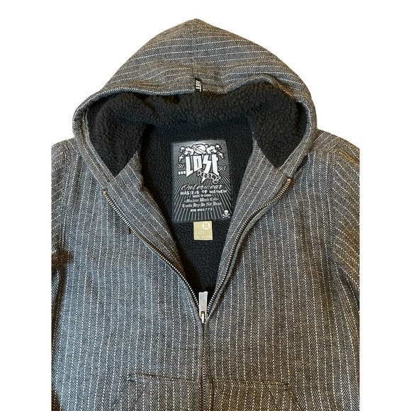 Lost Ent Monsters of Mayhem Wool Blend Fleece Skater Zip Front Jacket 90's‎ M - Picture 2 of 10